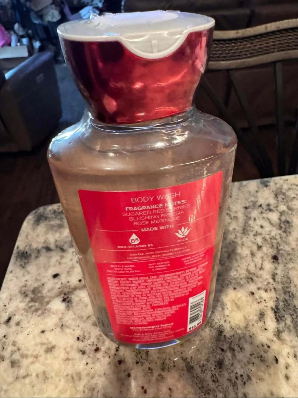 Bath & Body Works Gingham Love Body Wash - Red & White